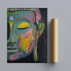 Buddha Painting | Spiritual Art Canvas and Frame for Home & Office Décor