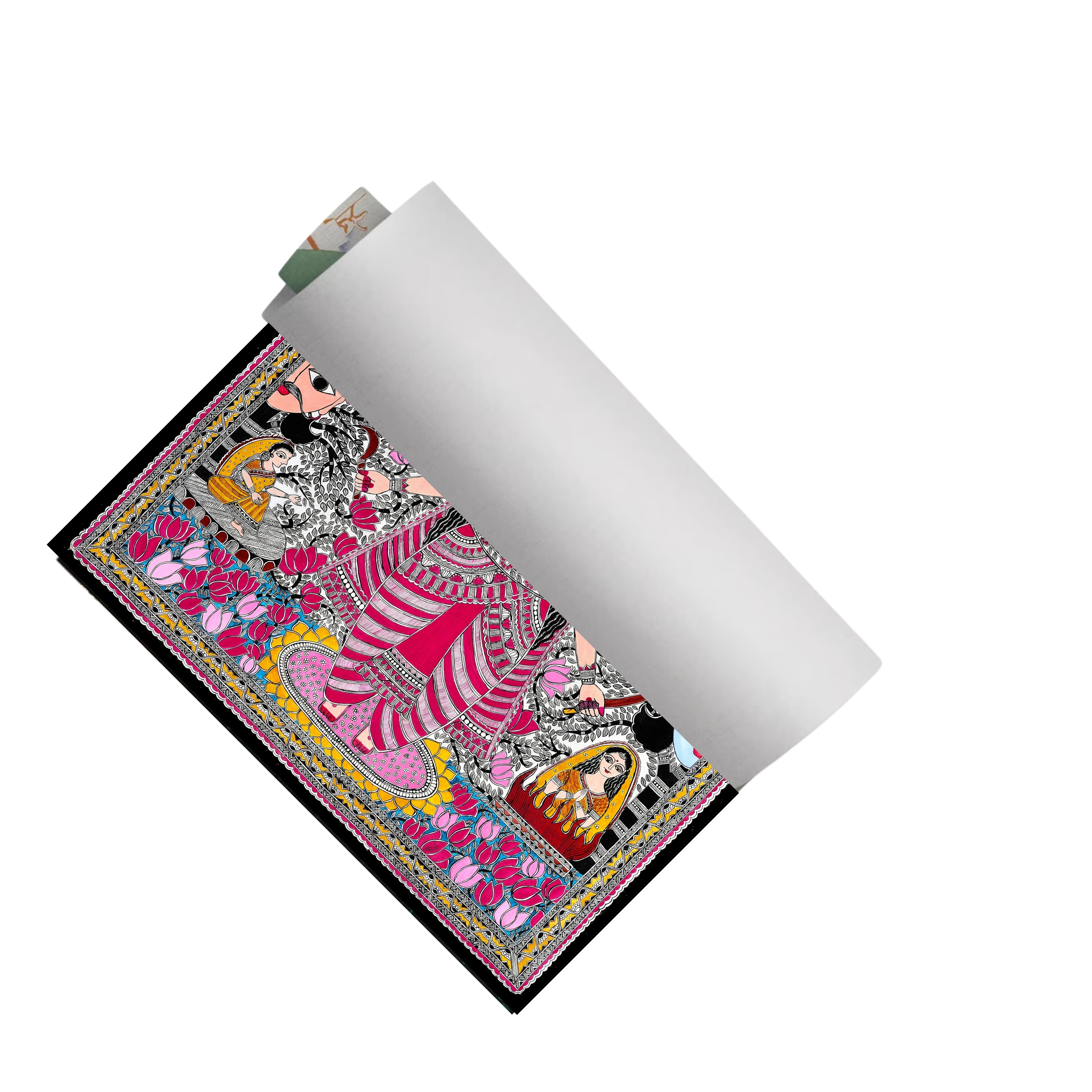 GODDESS VAIDEHI Painting | Madhubani Art Canvas and Frame for Home & Office Décor | Indian Folk Art | Madhubani Painting