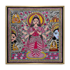 GODDESS VAIDEHI Painting | Madhubani Art Canvas and Frame for Home & Office Décor | Indian Folk Art | Madhubani Painting