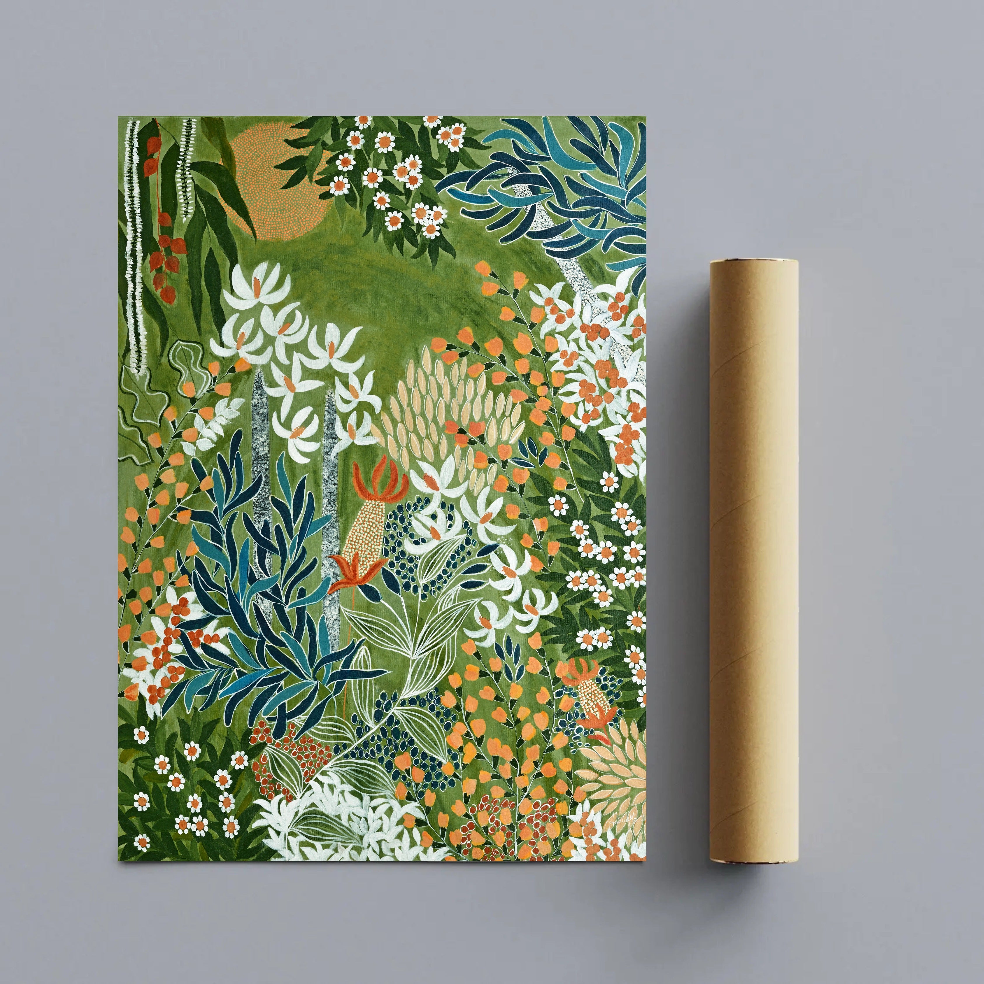 Botanical Garden Art | Nature Art Canvas and Frame for Home & Office Décor