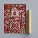 Warli Painting | Art Canvas and Frame Style for Home & Office Décor | Indian Folk Art |