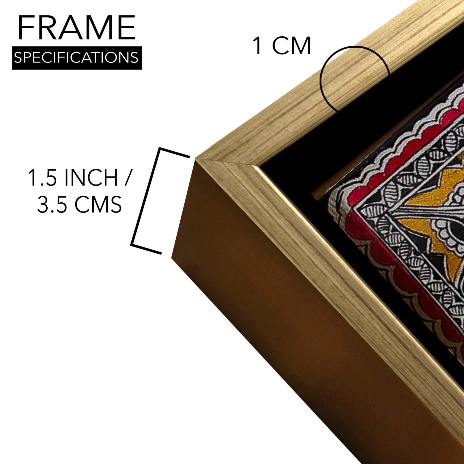 GODDESS VAIDEHI Painting | Madhubani Art Canvas and Frame for Home & Office Décor | Indian Folk Art | Madhubani Painting