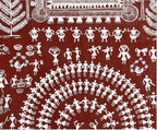 Warli Painting | Art Canvas and Frame Style for Home & Office Décor | Indian Folk Art |