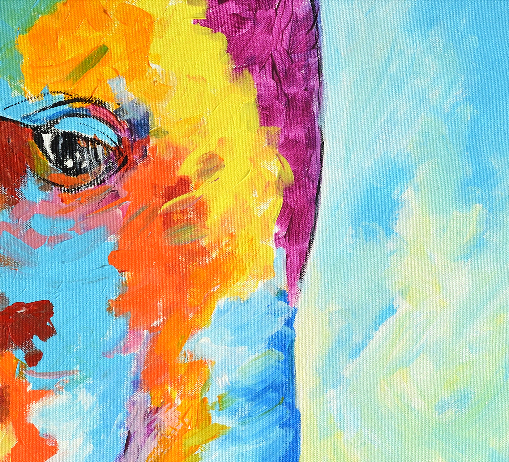 Colorful Elephant Art | Nature Art Canvas and Frame for Home & Office Décor