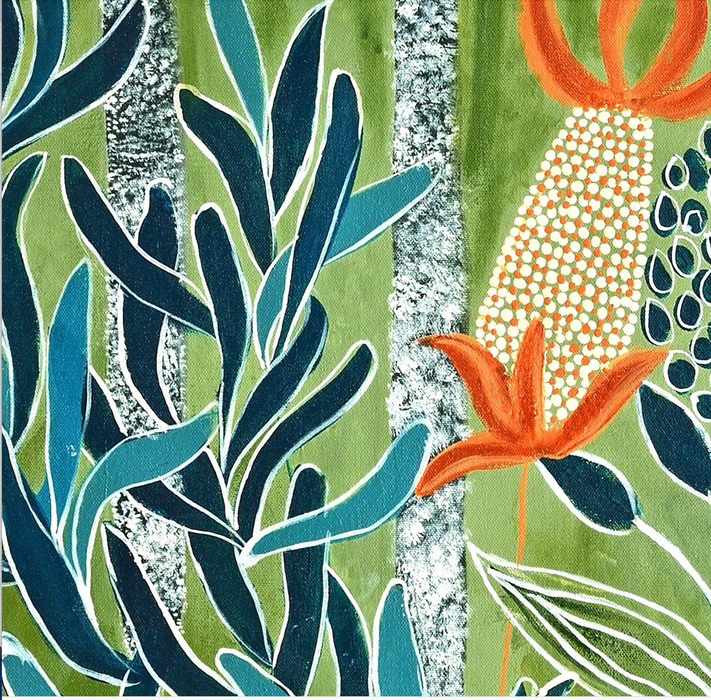 Botanical Garden Art | Nature Art Canvas and Frame for Home & Office Décor