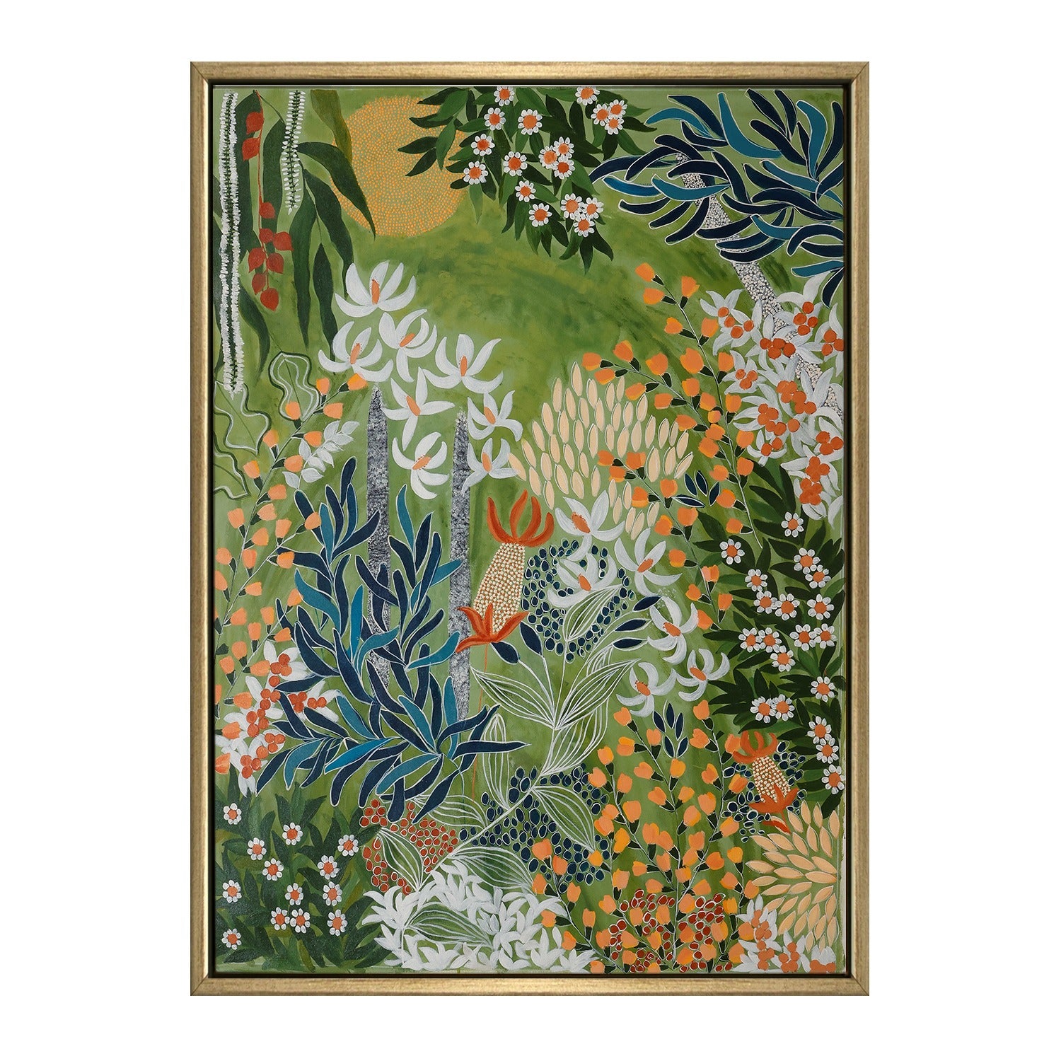 Botanical Garden Art | Nature Art Canvas and Frame for Home & Office Décor