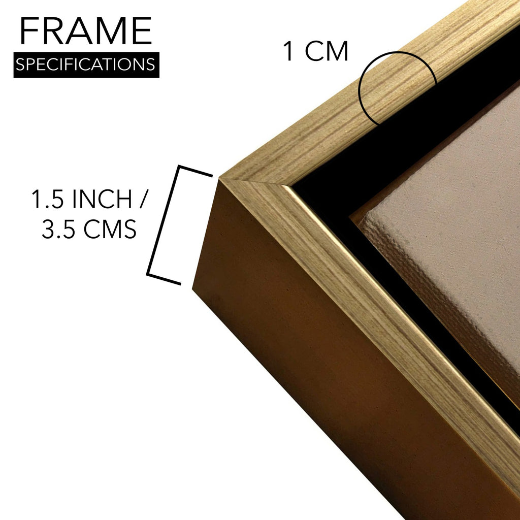 Harmony Elephant Painting | Gond Art Canvas and Frame for Home & Office Décor | Indian Folk Art |